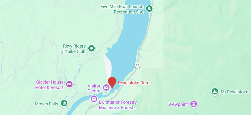 Project map, including local facilities and attractions.